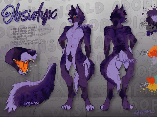 (FURRY SFW) Full-Body, Reference Sheet